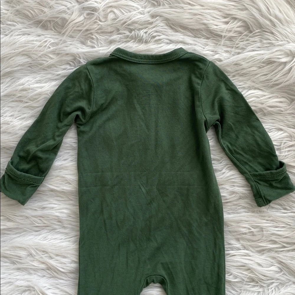 Kyte BABY | Olive Green Zippered Footie